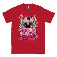 Red Pink Christmas Truck Gnome Classic Tee - FaDigitalArtStudio