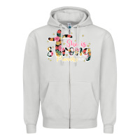Dove Grey she is strong proverbs 31 25 Zipper Hoodie - JahusDesignShop