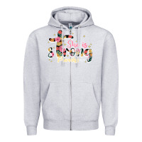 Heather Grey she is strong proverbs 31 25 Zipper Hoodie - JahusDesignShop