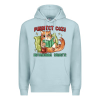 Blue Mist purrfect cozy reading vibes Premium Hoodie - MaliasSmallBusiness