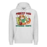 Dove Grey purrfect cozy reading vibes Premium Hoodie - MaliasSmallBusiness