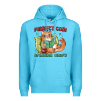 Ocean Blue purrfect cozy reading vibes Premium Hoodie - MaliasSmallBusiness