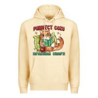 Pina Colada purrfect cozy reading vibes Premium Hoodie - MaliasSmallBusiness