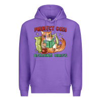 Purrfect Cozy Reading Vibes Premium Hoodie | Teevron