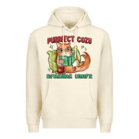 Sandshell purrfect cozy reading vibes Premium Hoodie - MaliasSmallBusiness