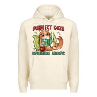 Tofu purrfect cozy reading vibes Premium Hoodie - MaliasSmallBusiness