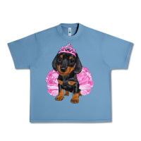 Pebble Blue balerina dachshund with tutu Urban Heavy Tee - RanaPortraitStore