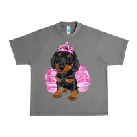 Tornado balerina dachshund with tutu Urban Heavy Tee - RanaPortraitStore