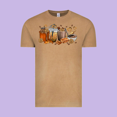 Cookie Coffee Cups Vintage Tee Designed By Texasbilliewilder