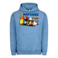 Pigment Pebble Blue daycare dude Urban Hoodie - BundleAndBundleShop