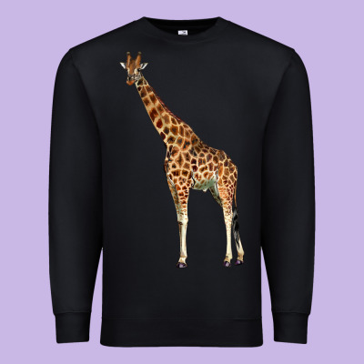 Giraffe Premium Sweatshirt Designed By Lillyallendesigns