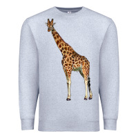 Heather Grey giraffe Premium Sweatshirt - LillyAllenDesigns
