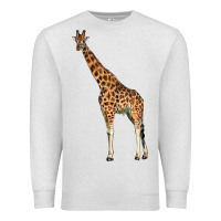 Oatmeal Heather giraffe Premium Sweatshirt - LillyAllenDesigns