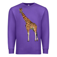 Purple giraffe Premium Sweatshirt - LillyAllenDesigns