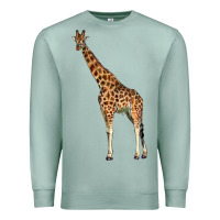 Seafoam giraffe Premium Sweatshirt - LillyAllenDesigns