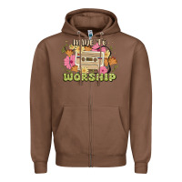 Chestnut made to worship Zipper Hoodie - JahusDesignShop
