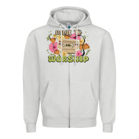 Dove Grey made to worship Zipper Hoodie - JahusDesignShop