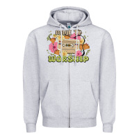 Heather Grey made to worship Zipper Hoodie - JahusDesignShop