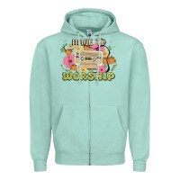 Seafoam made to worship Zipper Hoodie - JahusDesignShop