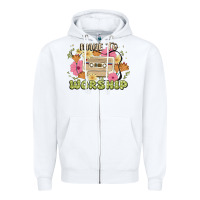 White made to worship Zipper Hoodie - JahusDesignShop