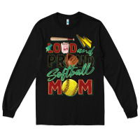 Black loud and proud softball mom Long Sleeve Tee - Zillion Design Studio