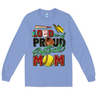 Colony Blue loud and proud softball mom Long Sleeve Tee - Zillion Design Studio