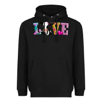Black love with cow Heavyweight Hoodie - AdoDesignShop