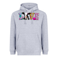 Heather Grey love with cow Heavyweight Hoodie - AdoDesignShop