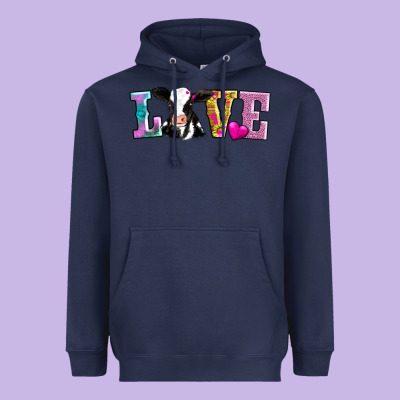 Love With Cow Heavyweight Hoodie Designed By Adodesignshop