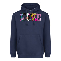 Navy love with cow Heavyweight Hoodie - AdoDesignShop