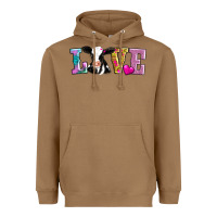 Toasted Coconut love with cow Heavyweight Hoodie - AdoDesignShop