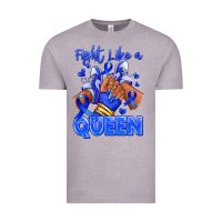 Vintage Zinc fight like a queen navy blue colon cancer afro gir Vintage Tee - RanaPortraitStore