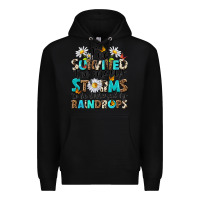 Black ive survived too many storms to be bothered by rai Premium Hoodie - NancyCooperArtShop
