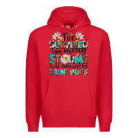 Red ive survived too many storms to be bothered by rai Premium Hoodie - NancyCooperArtShop