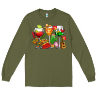 Army Green mexico wine glasses cups Long Sleeve Tee - CTS Tumbler Store