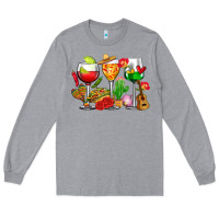 Heather Grey mexico wine glasses cups Long Sleeve Tee - CTS Tumbler Store