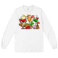 White mexico wine glasses cups Long Sleeve Tee - CTS Tumbler Store