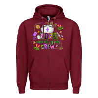 Burgundy picu mardi gras crew Zipper Hoodie - AdoDesignShop