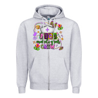 Heather Grey picu mardi gras crew Zipper Hoodie - AdoDesignShop