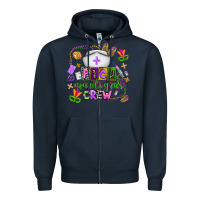 Navy picu mardi gras crew Zipper Hoodie - AdoDesignShop