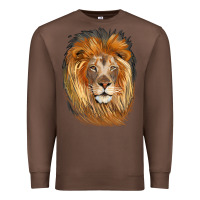 Chestnut Lion Head Premium Sweatshirt - LillyAllenDesigns