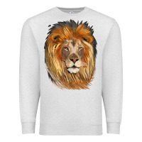 Oatmeal Heather Lion Head Premium Sweatshirt - LillyAllenDesigns