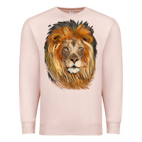 Pale Pink Lion Head Premium Sweatshirt - LillyAllenDesigns