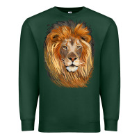 Sports Green Lion Head Premium Sweatshirt - LillyAllenDesigns