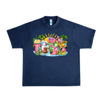 Navy beach summer coffee cups Urban Heavy Tee - Zillion Design Studio