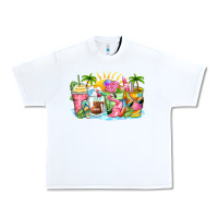 White beach summer coffee cups Urban Heavy Tee - Zillion Design Studio