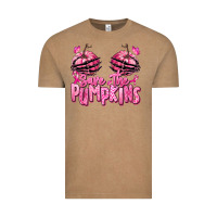 Vintage Coffee save the pumpkins breast cancer Vintage Tee - RanaPortraitStore