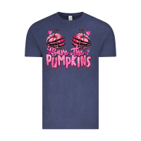 Vintage Denim save the pumpkins breast cancer Vintage Tee - RanaPortraitStore