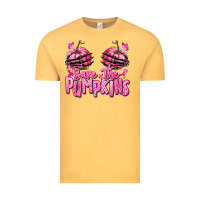 Vintage Mustard save the pumpkins breast cancer Vintage Tee - RanaPortraitStore