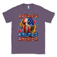 Lavender America skeleton 4th of july Classic Tee - CowGirlArtShop
